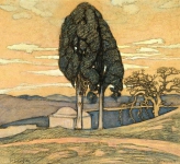 A House with Cypress Trees, Mytilini